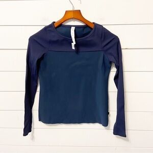 Lululemon | Out of this World Blue Long Sleeve Top Size 2